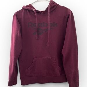 Women's Reebok Maroon Hoodie Sweatshirt Small🏋🏻‍♀️👟💪🏼
